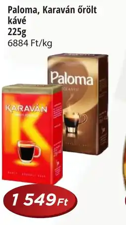 Real Paloma, Karaván őrölt kávé ajánlat