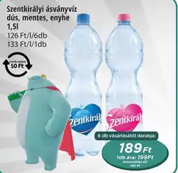 Real Szentkirályi ásványvíz dús, mentes, enyhe ajánlat