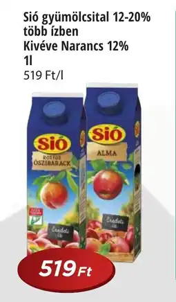 Real Sió gyümölcsital 12-20% több ízben ajánlat