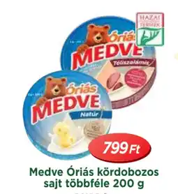 Real Medve Óriás kördobozos sajt többféle ajánlat