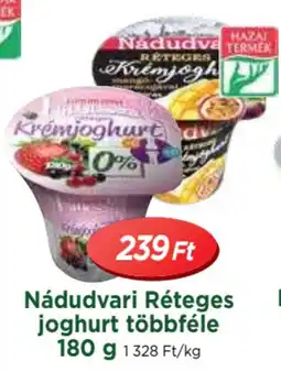 Real Nádudvari Réteges joghurt többféle ajánlat
