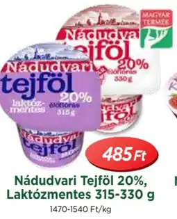 Real Nádudvari Tejföl 20%, Laktózmentes ajánlat