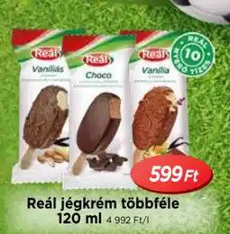 Real Reál jégkrém többféle ajánlat