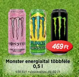 Real Monster energiaital többféle ajánlat