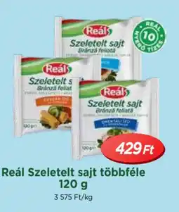 Real Reál Szeletelt sajt többféle ajánlat