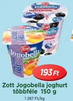 Real Zott Jogobella joghurt többféle ajánlat