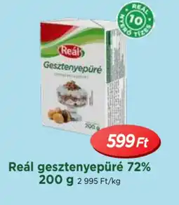 Real Reál gesztenyepüré 72% ajánlat