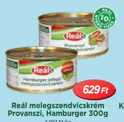 Real Reál melegszendvicskrém Provanszi, Hamburger ajánlat