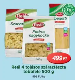 Real Reál 4 tojásos száraztészta többféle ajánlat