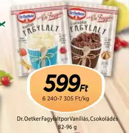 Real Dr. Oetker FagylaltporVaníliás, Csokoládés ajánlat
