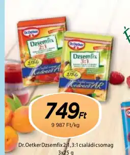 Real Dr. Oetker Dzsemfix 2:1 ajánlat