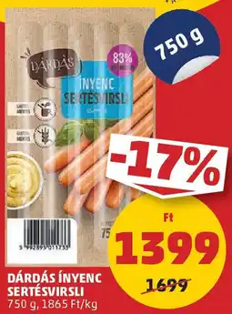 Coop Dárdás ínyenc sertésvirsli ajánlat
