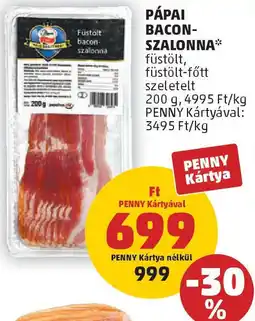 Coop Pápai bacon-szalonna ajánlat