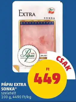 Coop Pápai Extra sonka ajánlat