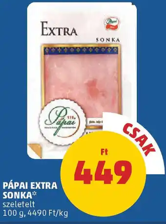 Coop Pápai Extra sonka ajánlat