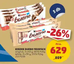 Coop Kinder Bueno triopack ajánlat