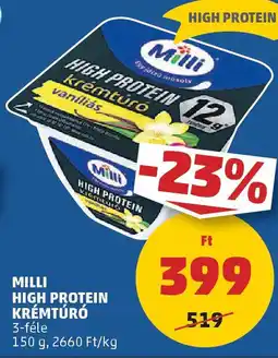 Coop Milli High Protein krémtúró ajánlat