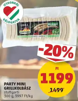 Coop Party mini grillkolbász ajánlat