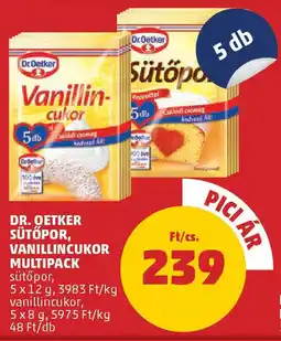 Coop Dr. Oetker sütőpor, vanillincukor ajánlat