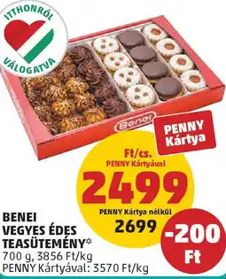 Benei vegyes édes teasütemény