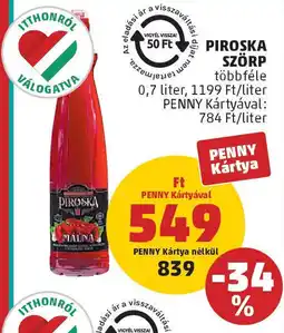 Coop Piroska szörp ajánlat