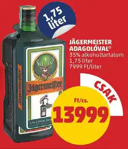 Coop Jägermeister adagolóval ajánlat