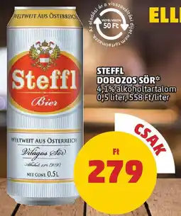 Coop Steffl dobozos sör ajánlat