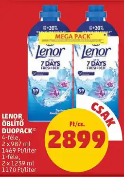 Coop Lenor öblítő duopack ajánlat