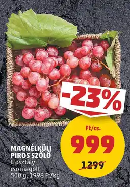 Coop Magnélküli Piros szőlő ajánlat