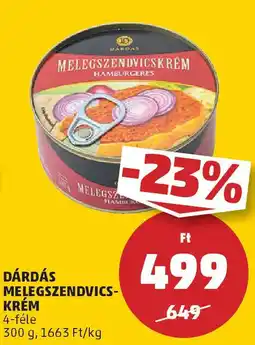Dárdás melegszendvicskrém
