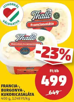 Coop Francia-, burgonya-, kukoricasaláta ajánlat