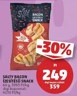 Coop Salty Bacon ízesítésű snack ajánlat