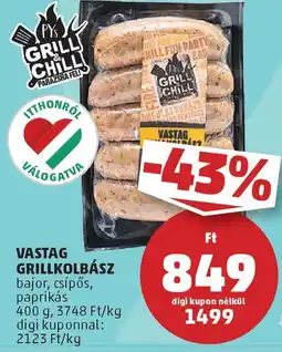 Coop Vastag grillkolbász ajánlat