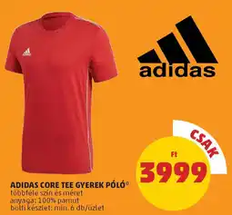Adidas core tee gyerek póló