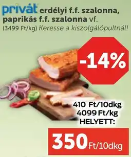 PRIVÁT Privȧt erdélyi szalonna, paprikás szalonna ajánlat