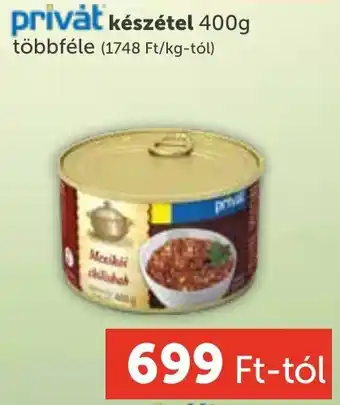 PRIVÁT Privát készétel ajánlat