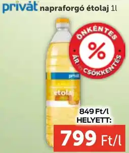 PRIVÁT Privȧt napraforgó étolaj ajánlat