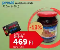 PRIVÁT Privát szeletelt cékla ajánlat