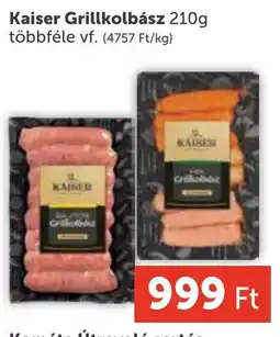 PRIVÁT Kaiser Grillkolbász ajánlat