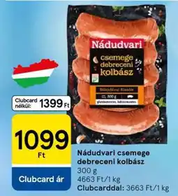 Tesco Nádudvari csemege debreceni kolbász ajánlat