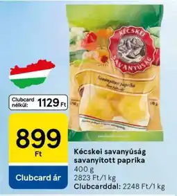Tesco Kecskei savanyúság savanyított paprika ajánlat
