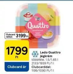Tesco Ledo Quattro jégkrém ajánlat