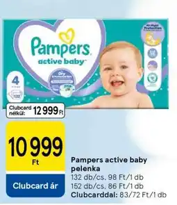 Tesco Pampers Active Baby pelenka ajánlat