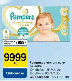 Tesco Pampers Premium Care pelenka ajánlat