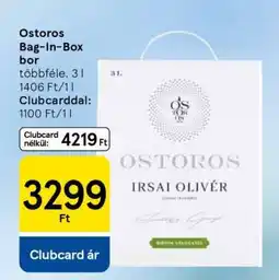Tesco Ostoros Bag-In-Box bor ajánlat