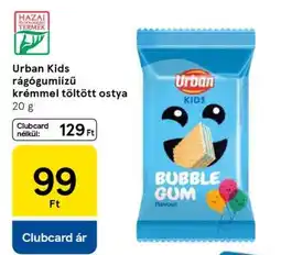 Tesco Urban Kids rágógumiízű krémmel töltött ostya ajánlat