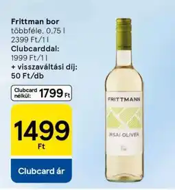 Tesco Frittman bor ajánlat
