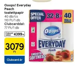Tesco Ooops! Everyday Peach toalettpapír ajánlat