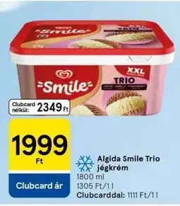 Tesco Algida Smile Trio jégkrém ajánlat