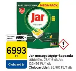 Tesco Jar mosogatógép-kapszula ajánlat